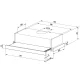 Teleskopiskais tvaika nosūcējs Berdsen BT-229 Inox, 60 cm