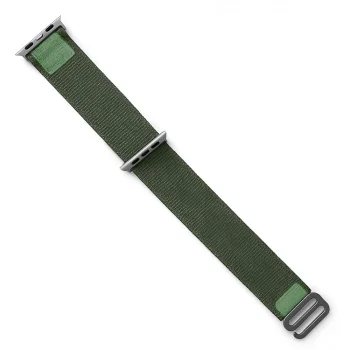Ремешок со стальной пряжкой для Apple Watch 38/40/41 мм зеленый