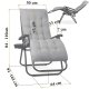 Sofotel ChillWell folding garden lounger with cushion set of 2 pcs
