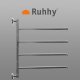Silver Loft-Style Bathroom Towel Rack Ruhhy with 4 Rotating Arms