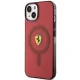 Ferrari iPhone 14 vāciņš Translucent MagSafe, sarkans