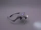 Headband Magnifier Glasses with 4 LED Light and 5 Lenses (1x-3.5x), White