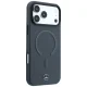 Чехол Mercedes Leather 3D MagSafe для iPhone 18 Pro / 17 Pro, антрацит