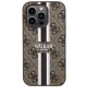 Guess iPhone 14 Pro vāciņš 4G Printed Stripes MagSafe, brūns