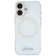 Guess IML Script Metal MagSafe Phone Case Cover iPhone 17 - Transparent