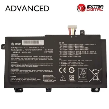 Аккумулятор для ноутбука ASUS B31N1726 Extra Digital Advanced 4550mAh