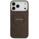 Guess Peony Hot Stamp MagSafe vāciņš iPhone 18 Pro Max / 17 Pro Max, brūns