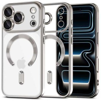 Tech-Protect MagFlex MagSafe vāciņš iPhone 17 Pro Max – caurspīdīgi sudrabs | Phone Case Cover