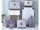 Packing Cubes for Suitcases, Set of 6 Travel Organizers, Grey