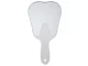 Tooth-Shaped Hand Mirror for Dentistry and Cosmetics, White
