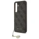 Guess GUHCS24FEGF4GBR S24 FE S721 brūns/brūns ciets futrālis 4G Charms Collection | brown/brown hardcase