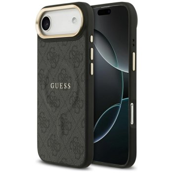 Guess iPhone 17 Air vāciņš 4G PU Classic Logo MagSafe, melns