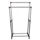 Double Adjustable Telescopic Clothes Rack Hanger on Wheels