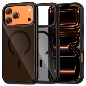 Tech-Protect MagHybrid MagSafe vāciņš iPhone 17 Pro Max - melns/sarkans