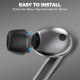Tech-Protect Silicone Ear Tips for Samsung Galaxy Buds 3 Pro S/M/L Black