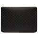 Karl Lagerfeld Saffiano Monogram Plaque 14\" Laptop Sleeve, Black