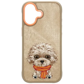 Nimmy Big Eyed Pet 2.0 Dog maciņš iPhone 17 – bēšs | Phone Case Cover