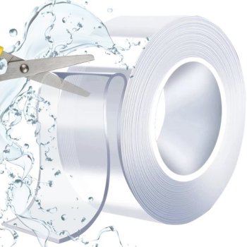 Двусторонняя клейкая лента Malatec, прозрачная, 3м