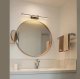 LED sienas lampa gaisma virs vannas istabas spoguļa 40cm, Melns | Over the Mirror Lamp Light for Bathroom
