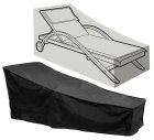Waterproof Garden Lounger Cover, Black