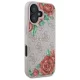 Vāciņš Guess iPhone 16 6.1\" 4G Flowers Print MagSafe, rozā