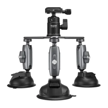 TELESIN trīs roku piesūcekņa stiprinājums - TE-TSB-001 | Three-Arm Suction Mount