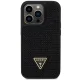 Apple iPhone 14 Pro 6.1\'\' Guess Rhinestone Triangle Case Cover (GUHCP14LHDGTPK), Black