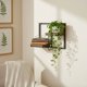 Divu līmeņu sienas plaukts puķēm un dekoriem loft stilā ModernHome