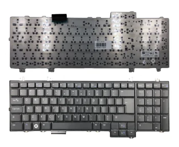Dell Studio 17, 1730, 1735, 1736, 1737 portatīvā datora tastatūra (UK), melna