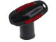 Universal Vacuum Cleaner Nozzle with Velour Strips, 32/35 mm, Black