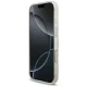Чехол Guess IML Flowers Electro Pearl Strap MagSafe для iPhone 17, Белый