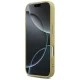 Чехол Guess для iPhone 17 Pro Fixed Glitter Big 4G, золотистый