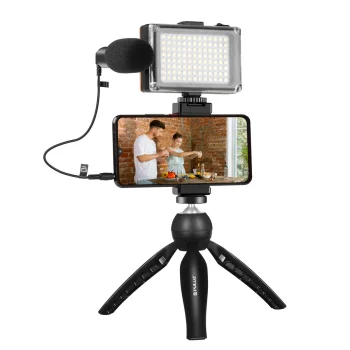 Комплект для записи и трансляций Puluz PKT3132B (штатив + LED лампа +...