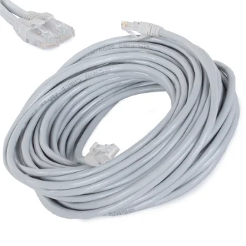 Tīkla kabelis Cat 6 UTP Ethernet LAN RJ45 15m, pelēks