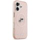 Karl Lagerfeld IML Glitter Karl & Choupette Heads Logo MagSafe iPhone 17 Case - Pink
