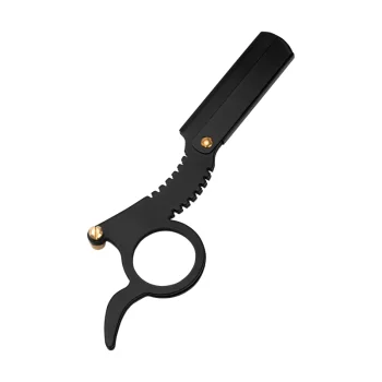 Snippex 159 Straight Razor with Replaceable Blades, Black