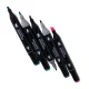 Double-Sided Alcohol Markers in Case with Stand, 24 pcs