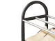 5-Tier Shoe Rack, Black/Silver