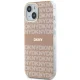 DKNY iPhone 15 / 14 / 13 vāciņš IML Mono & Stripe MagSafe, rozā