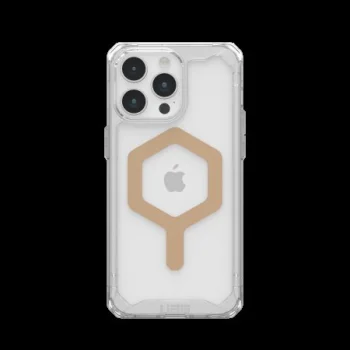 Apple iPhone 15 Pro Max 6.7'' UAG Plyo MagSafe Hard Case Cover, Transparent and Gold | Telefona Maciņš Vāciņš...
