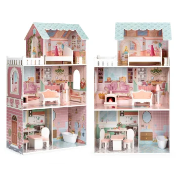 Большой кукольный домик с мебелью Ecotoys, 106 см