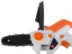 Mini akumulatora ķēdes zāģis zaru zāģēšanai, 12V, 4 collas