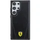 Чехол Ferrari для Samsung Galaxy S24 Ultra Hot Stamp V Lines MagSafe, черный