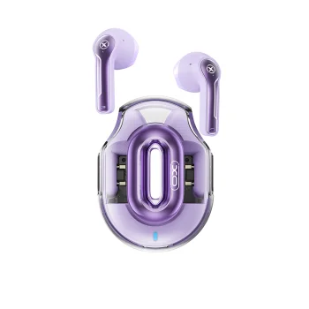 Беспроводные наушники XO X43 TWS Bluetooth 5.4, фиолетовые
