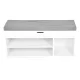 ModernHome WYJ-249 Shoe Cabinet with Seat and 3 Shelves, White