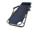 Garden Beach Deck Chair Folding Sunbed with with Headrest, Gray
