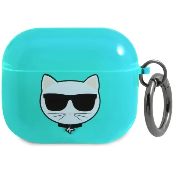 Чехол Karl Lagerfeld для AirPods 3 Choupette Head, синий