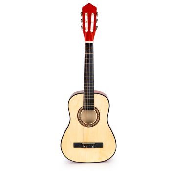 ECOTOYS Large Wooden Kids Guitar with 6 Strings for Beginners