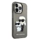 Karl Lagerfeld iPhone 14 Pro Max Case Glitter Karl&Choupette Black