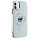 Karl Lagerfeld IML Metal Choupette Head MagSafe iPhone 11 / Xr vāciņš, balts